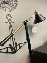 Garville Floor Lamp Black/Gold Finish - Ornate Home