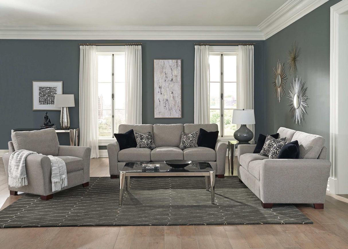 Drayton Warm Grey Loveseat - Ornate Home