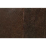 Porchester Distress Chocolate Top Grain Genuine Leather Sofa - Ornate Home