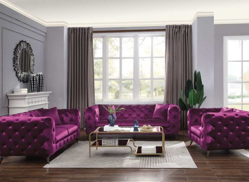 Atronia Purple Chair - Ornate Home