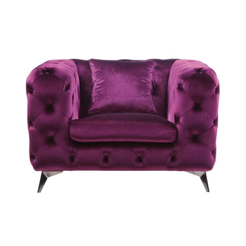 Atronia Purple Chair - Ornate Home