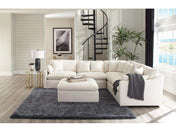 Pluma Ivory Modular Sectional Fabric Create your own Style - Ornate Home