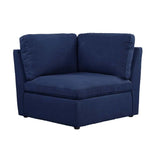 Crosby Deep Blue Modular Sectional Units Create your own Style - Ornate Home