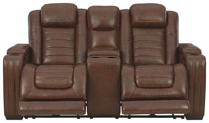 Backtrack Chocolate Power Reclining Sofa, Loveseat & Chair / 3pc Set - Ornate Home