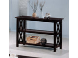 Maisy Deep Merlot Double Shelf Sofa Table - Ornate Home