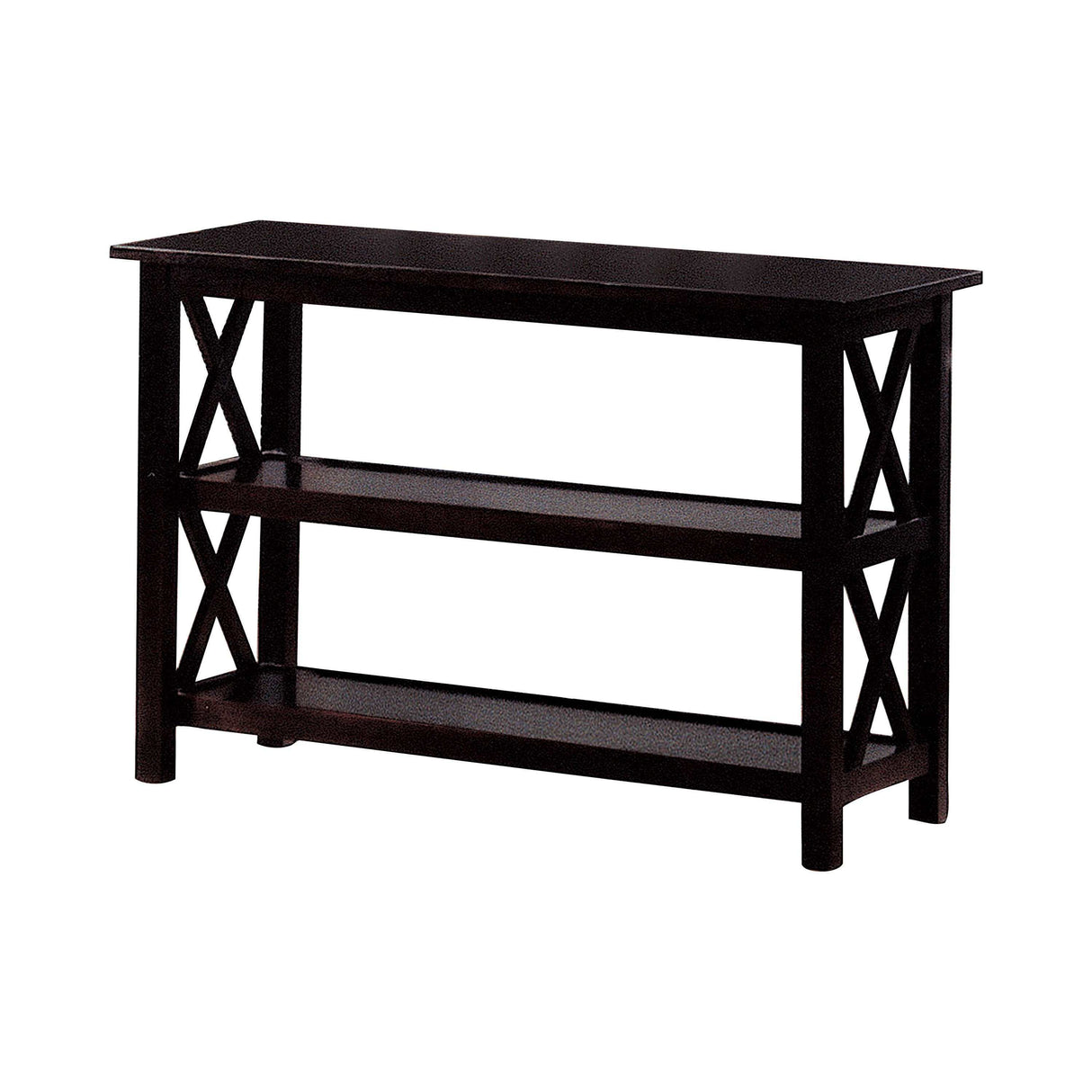 Maisy Deep Merlot Double Shelf Sofa Table - Ornate Home