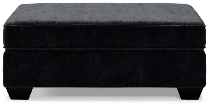 Lavernett Charcoal Oversized Accent Ottoman - Ornate Home