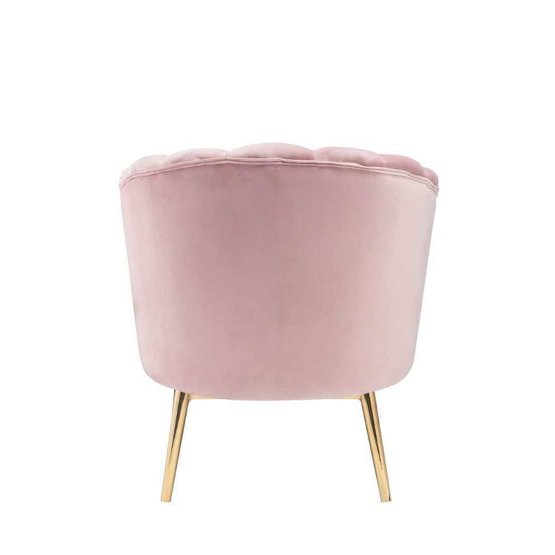 Colla - Blush Pink Velvet & Gold - Accent Chair - Ornate Home