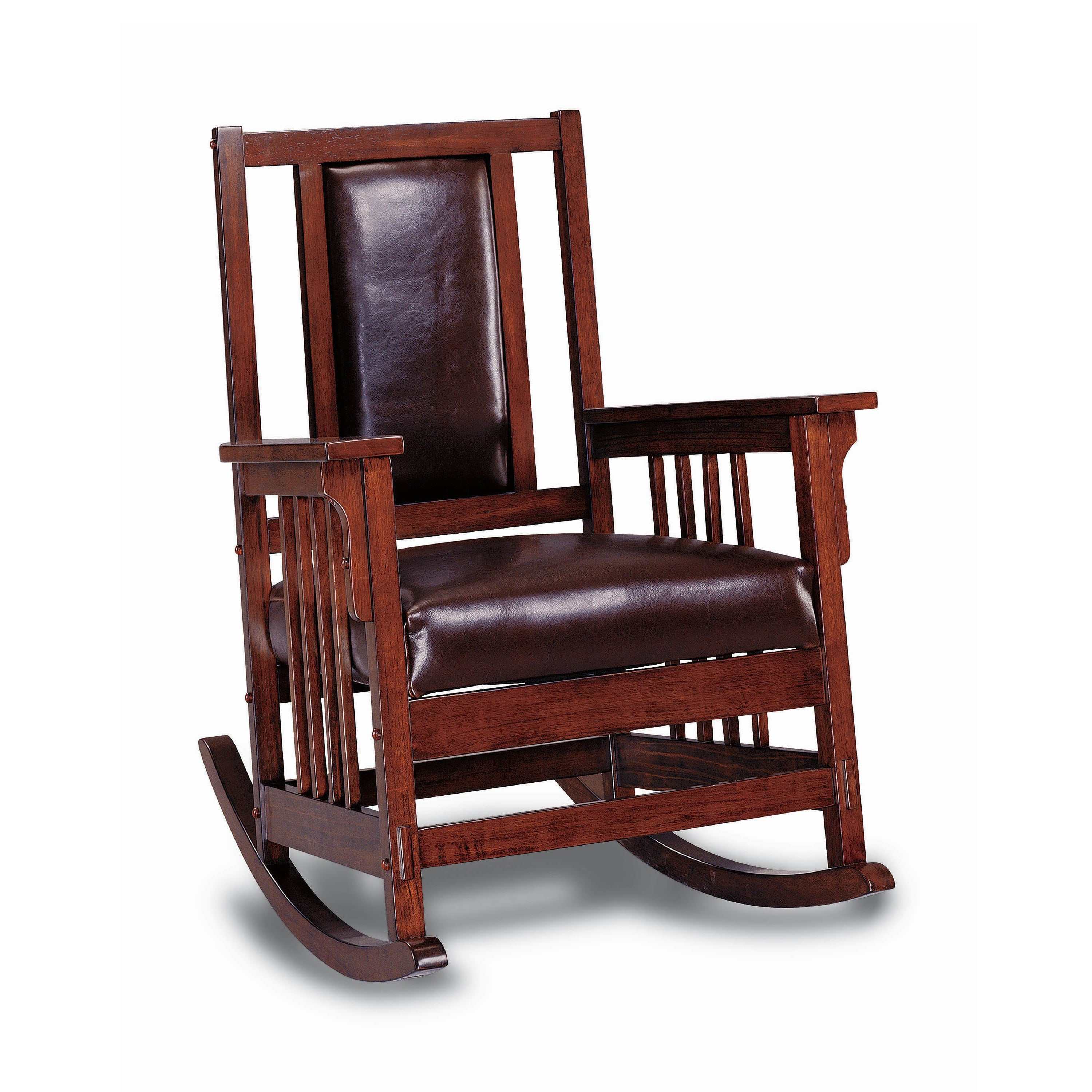 Elwood Tobacco & Dark Brown Rocking Chair - Ornate Home