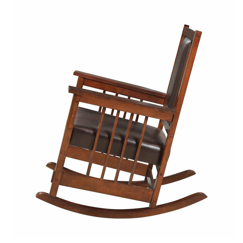 Elwood Tobacco & Dark Brown Rocking Chair - Ornate Home