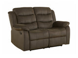 Rodman Olive Brown Motion Loveseat - Ornate Home