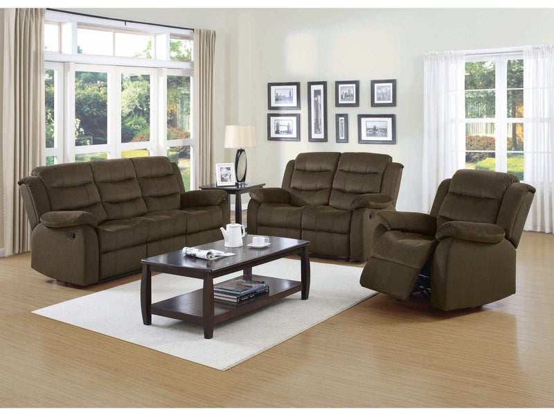 Rodman Olive Brown 3pc Living Room Set - Ornate Home