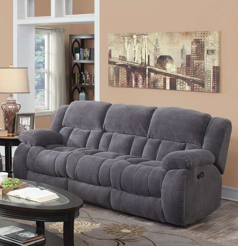 Weissman Charcoal Motion Sofa - Ornate Home
