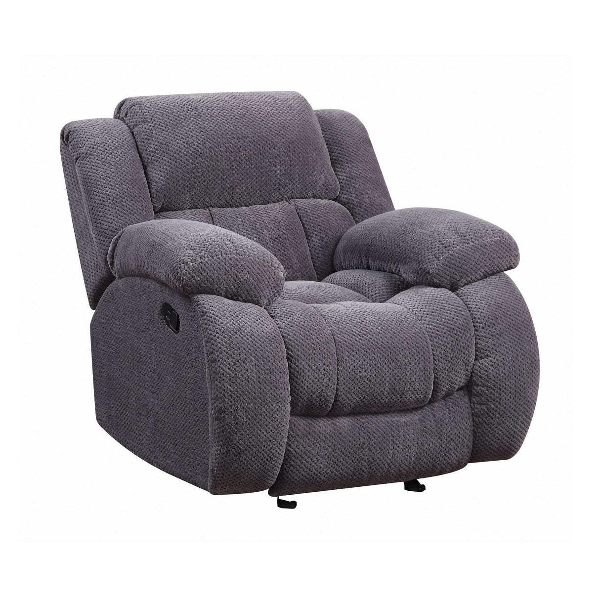 Weissman Charcoal Glider Recliner - Ornate Home