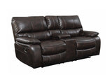 Willemse Dark brown Motion Loveseat - Ornate Home