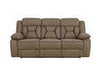 Higgins Tan Motion Sofa - Ornate Home