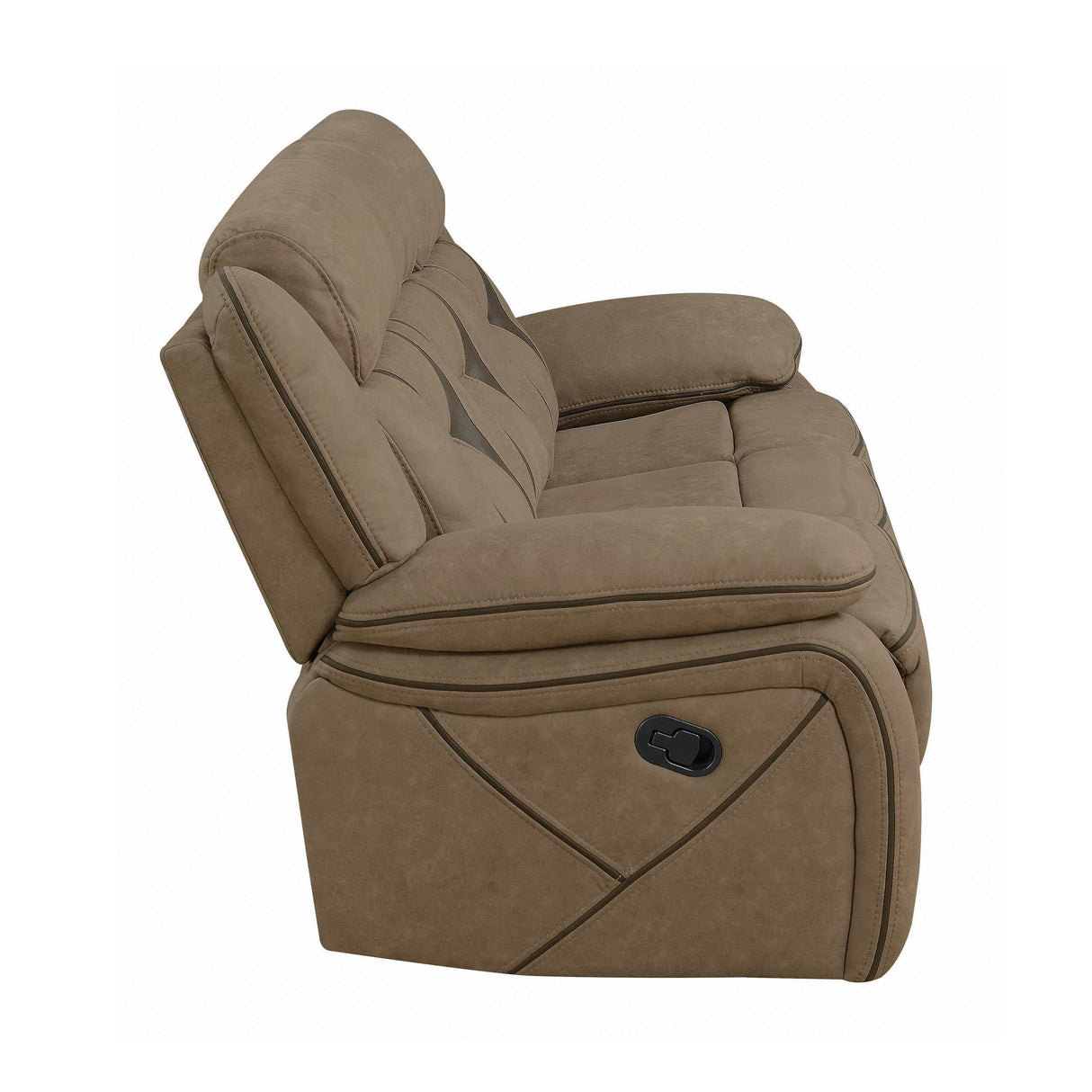 Higgins Tan Glider Recliner - Ornate Home