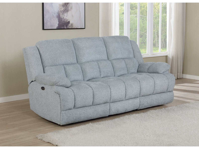 Waterbury Grey Power Sofa - Ornate Home