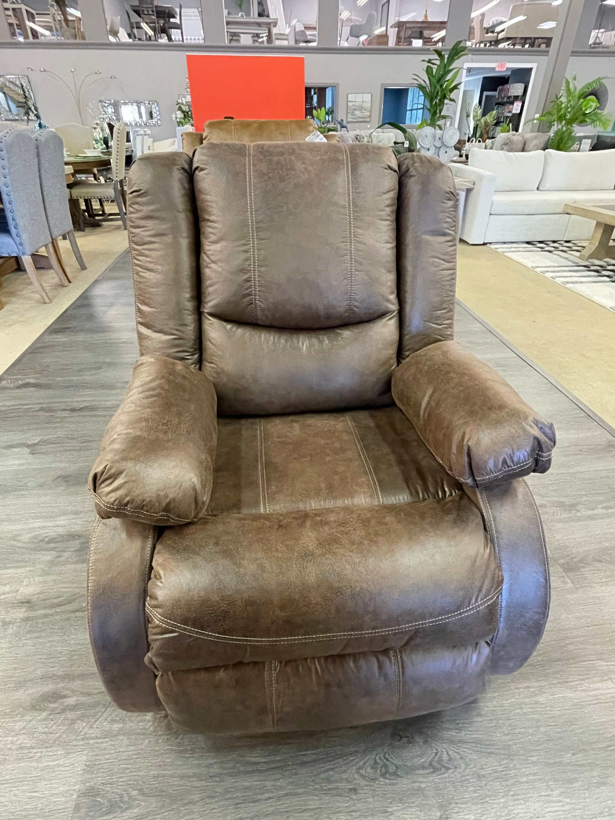 Bladewood Coffee Manual Recliner - Ornate Home