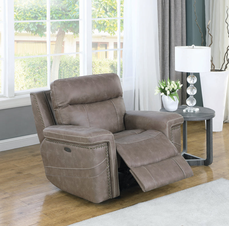 Wixom - Taupe - Power^2 Glider Recliner - Ornate Home