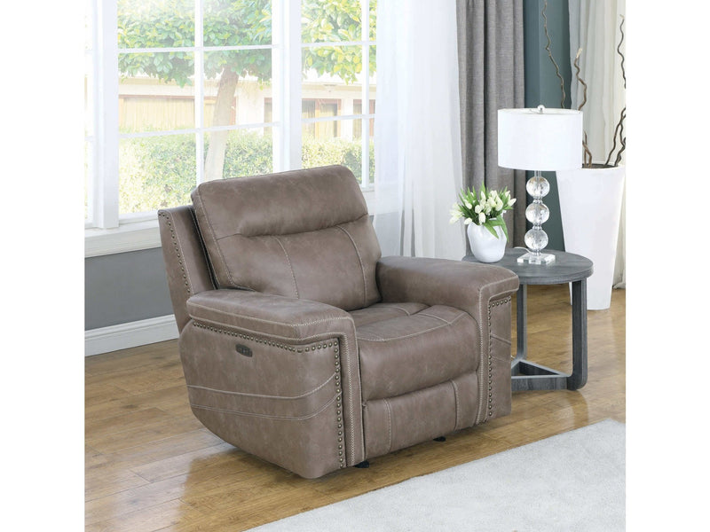 Wixom - Taupe - Power^2 Glider Recliner - Ornate Home