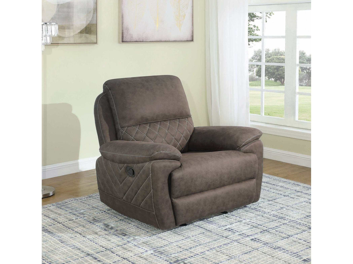 Variel Taupe Glider Recliner - Ornate Home