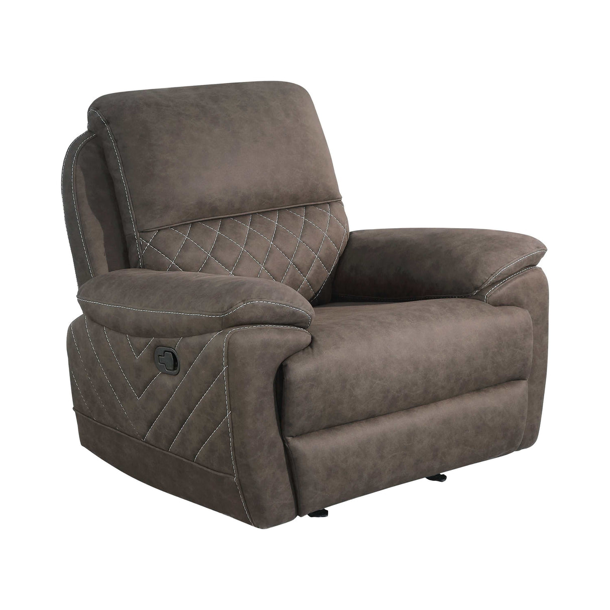 Variel Taupe Glider Recliner - Ornate Home