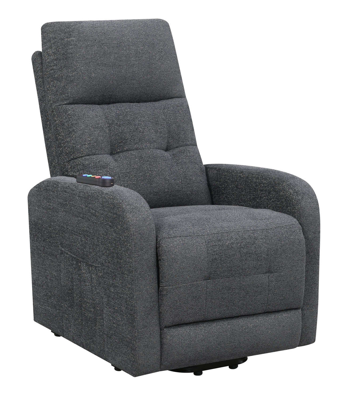 Piotr Charcoal Power Lift Recliner - Ornate Home