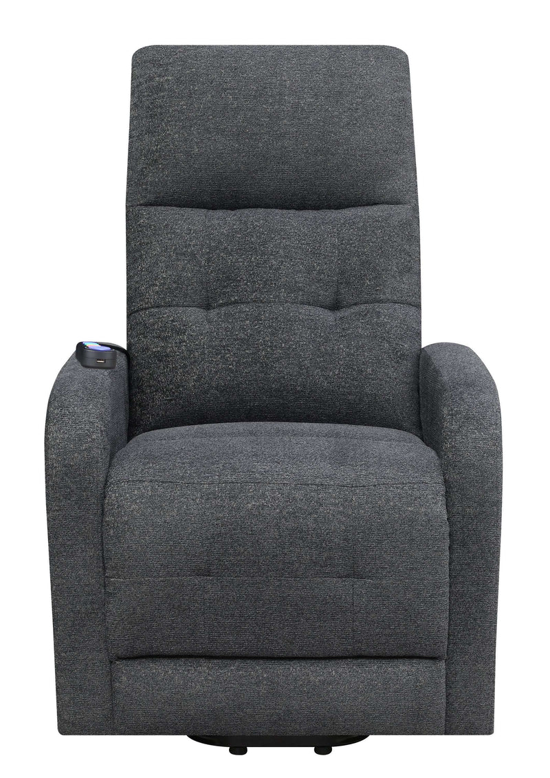 Piotr - Charcoal - Power Lift Recliner - Ornate Home