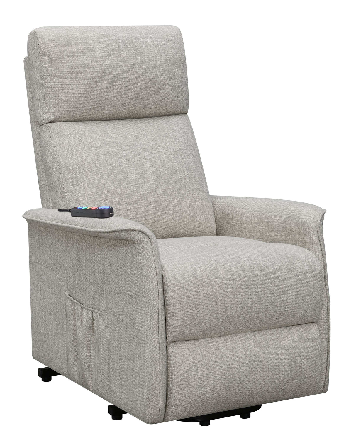 Pearce Beige Power Lift Recliner - Ornate Home