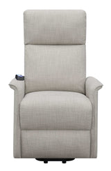 Pearce Beige Power Lift Recliner - Ornate Home