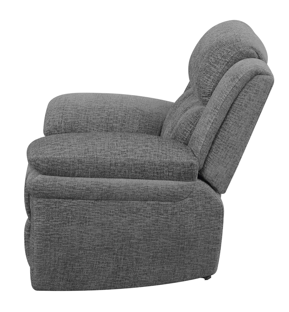 Bahrain Charcoal Power Glider Recliner - Ornate Home