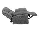 Bahrain Charcoal Glider Recliner - Ornate Home