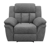 Bahrain Charcoal Glider Recliner - Ornate Home