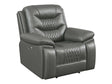 Flamenco Charcoal Power Recliner - Ornate Home