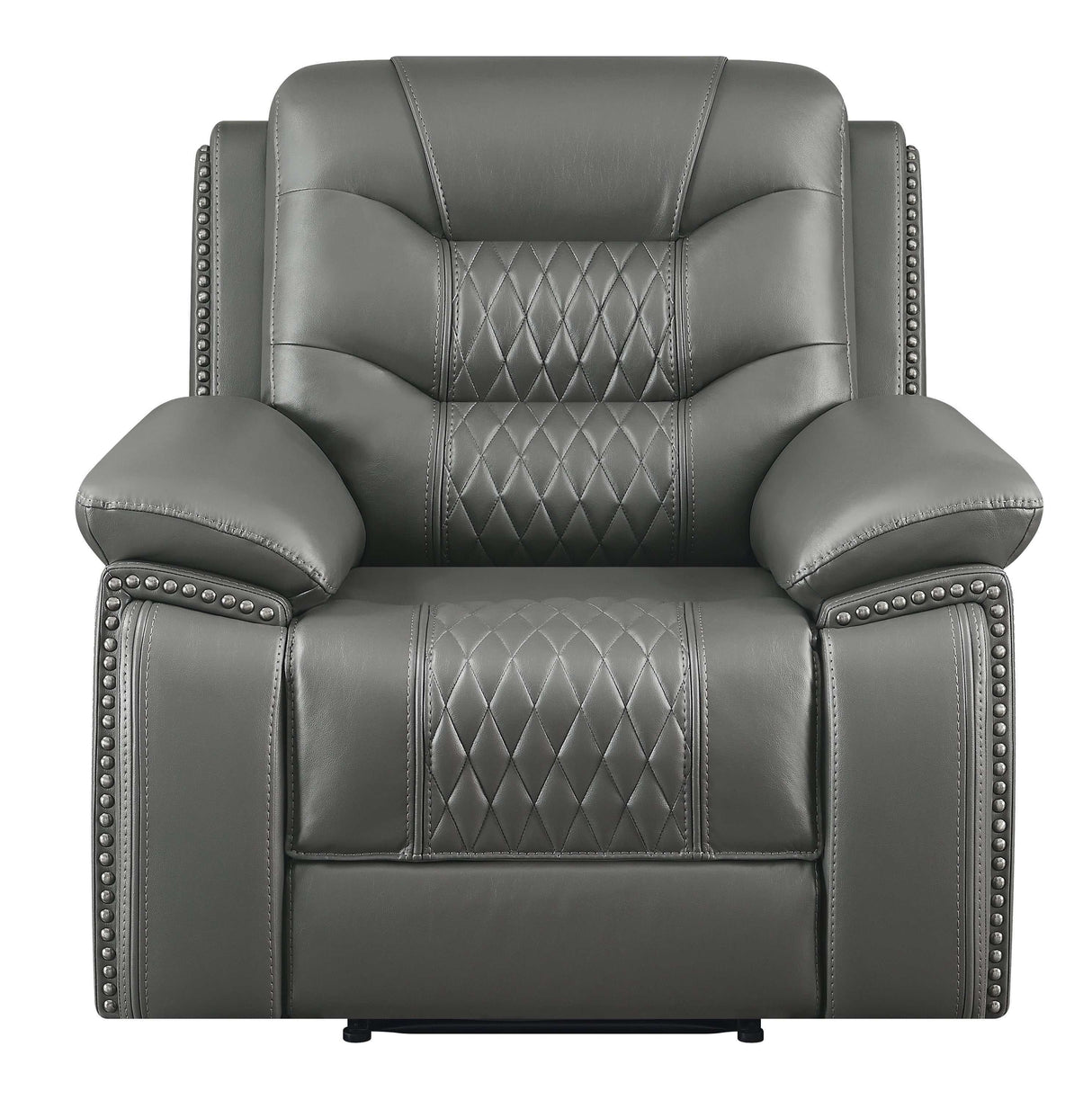 Flamenco Charcoal Power Recliner - Ornate Home