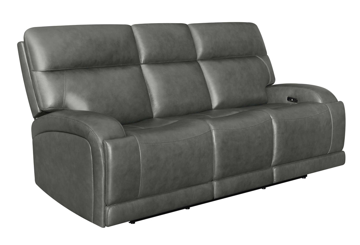 Longport Charcoal Power Sofa - Ornate Home