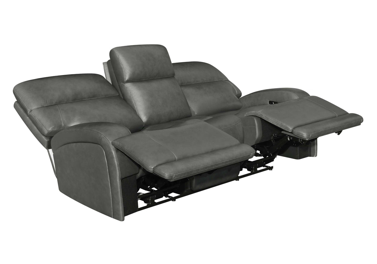 Longport Charcoal Power Sofa - Ornate Home