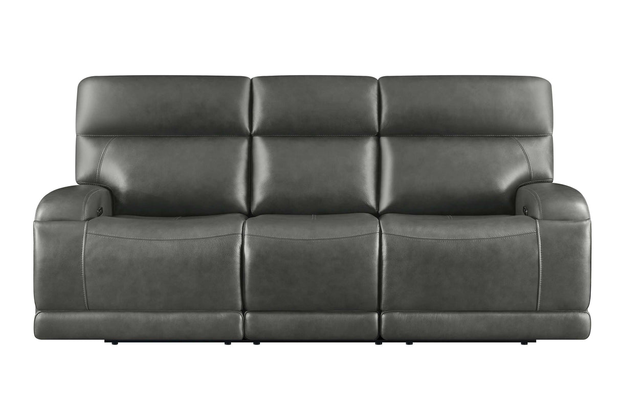 Longport Charcoal Power Sofa - Ornate Home