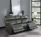 Longport Charcoal Power Sofa - Ornate Home