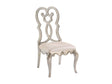 Esteban Ivory Velvet & Antique Champagne Side Chair (Set of 2) - Ornate Home