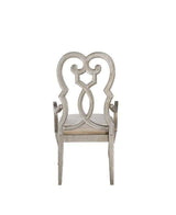 Esteban Ivory Velvet & Antique Champagne Dining Chair (Set of 2) - Ornate Home