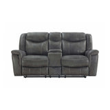 Conrad Grey Motion Loveseat w/ Console - Ornate Home