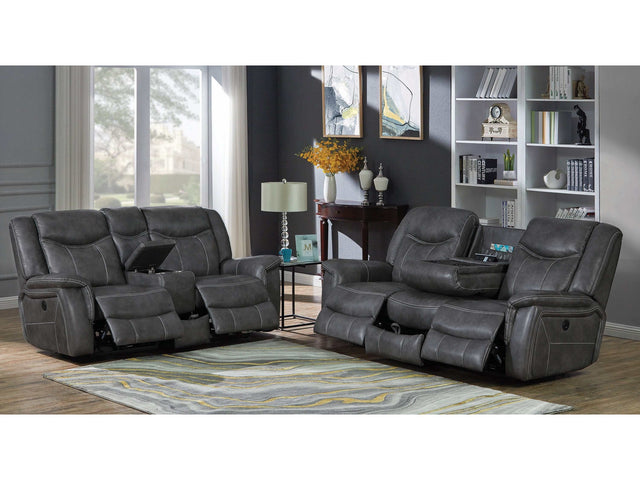 Conrad Grey 2pc Motion Sofa & Loveseat - Ornate Home