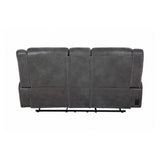 Conrad Grey Motion Loveseat w/ Console - Ornate Home