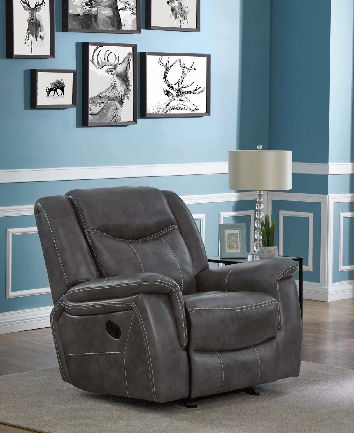 Conrad Grey Motion Glider Recliner - Ornate Home