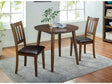 Blackwood Walnut & Dark Brown 3pc Dining Set - Ornate Home