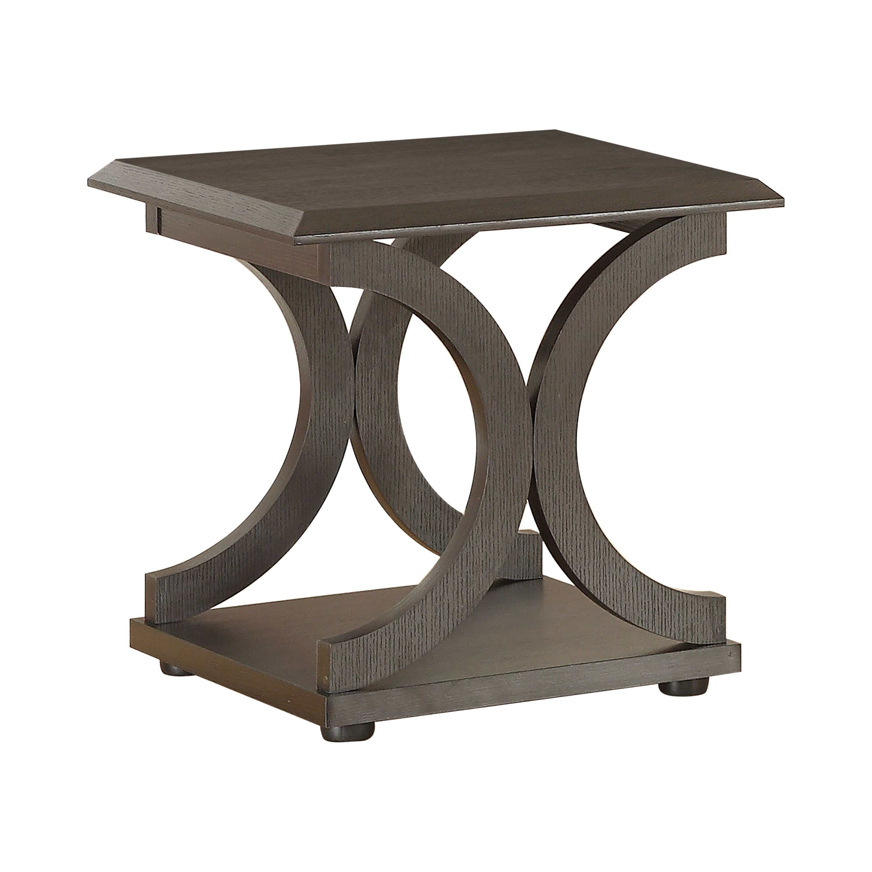 Roxie Cappuccino End Table - Ornate Home