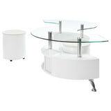 Buckley White High Gloss Coffee Table - Ornate Home