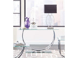 Alfie Chrome U Shaped Sofa Table - Ornate Home